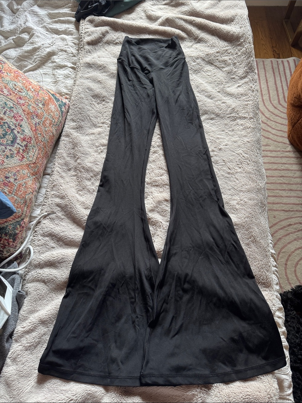 aerie Black Flare Leg Yoga Pants